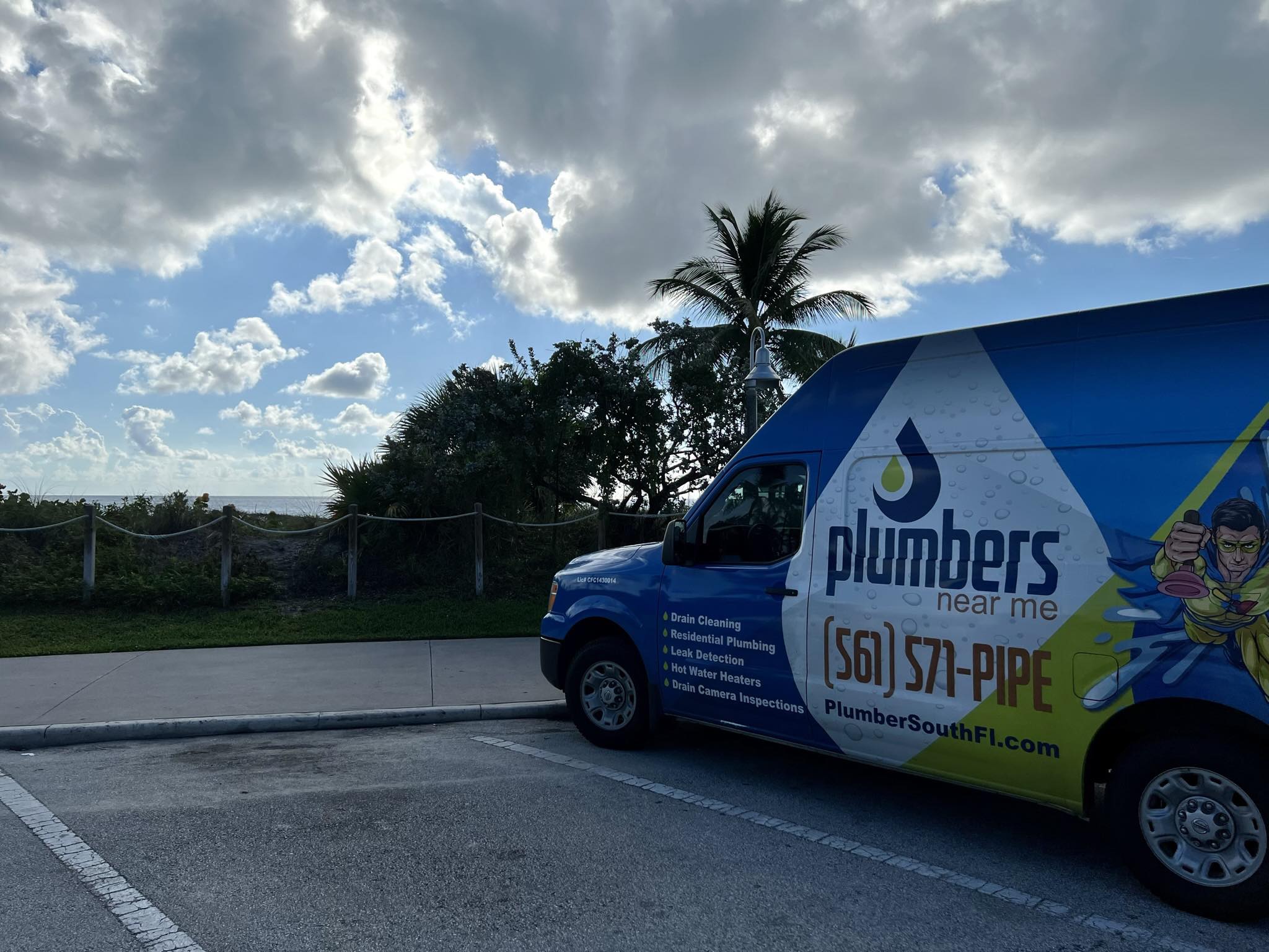 Plumbers Near Me branded service van — South Florida